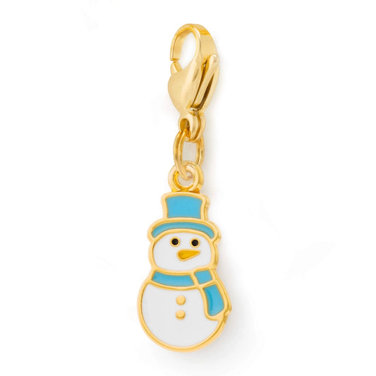 Snowman Dog Collar Charm by The Foggy Dog