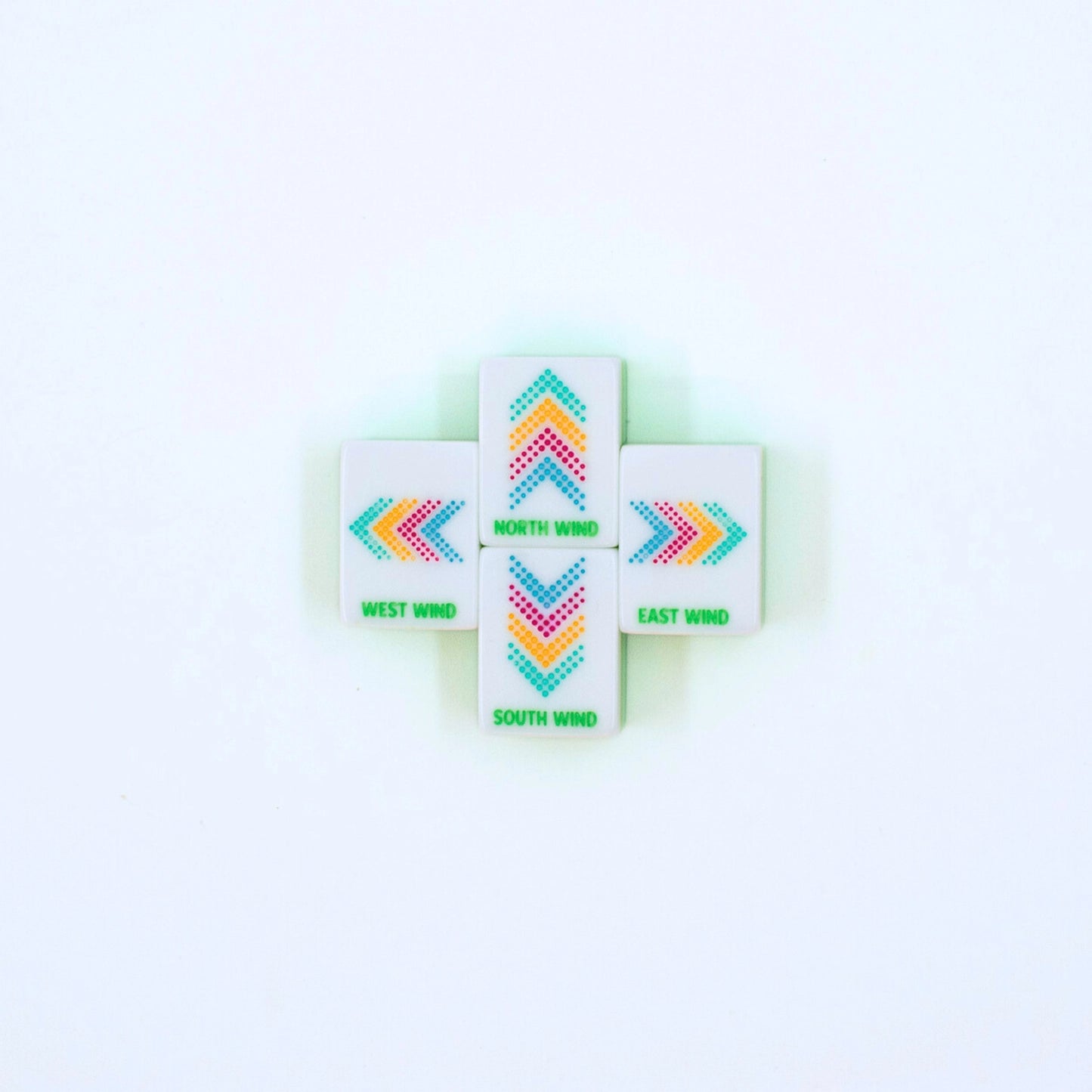 Lemon-Lime Confetti Series Mahjong Tile Set