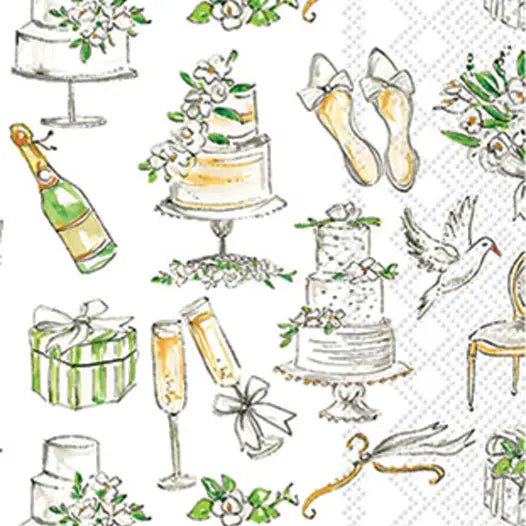 Wedding Cakes Paper Guest Towels (16 pk)
