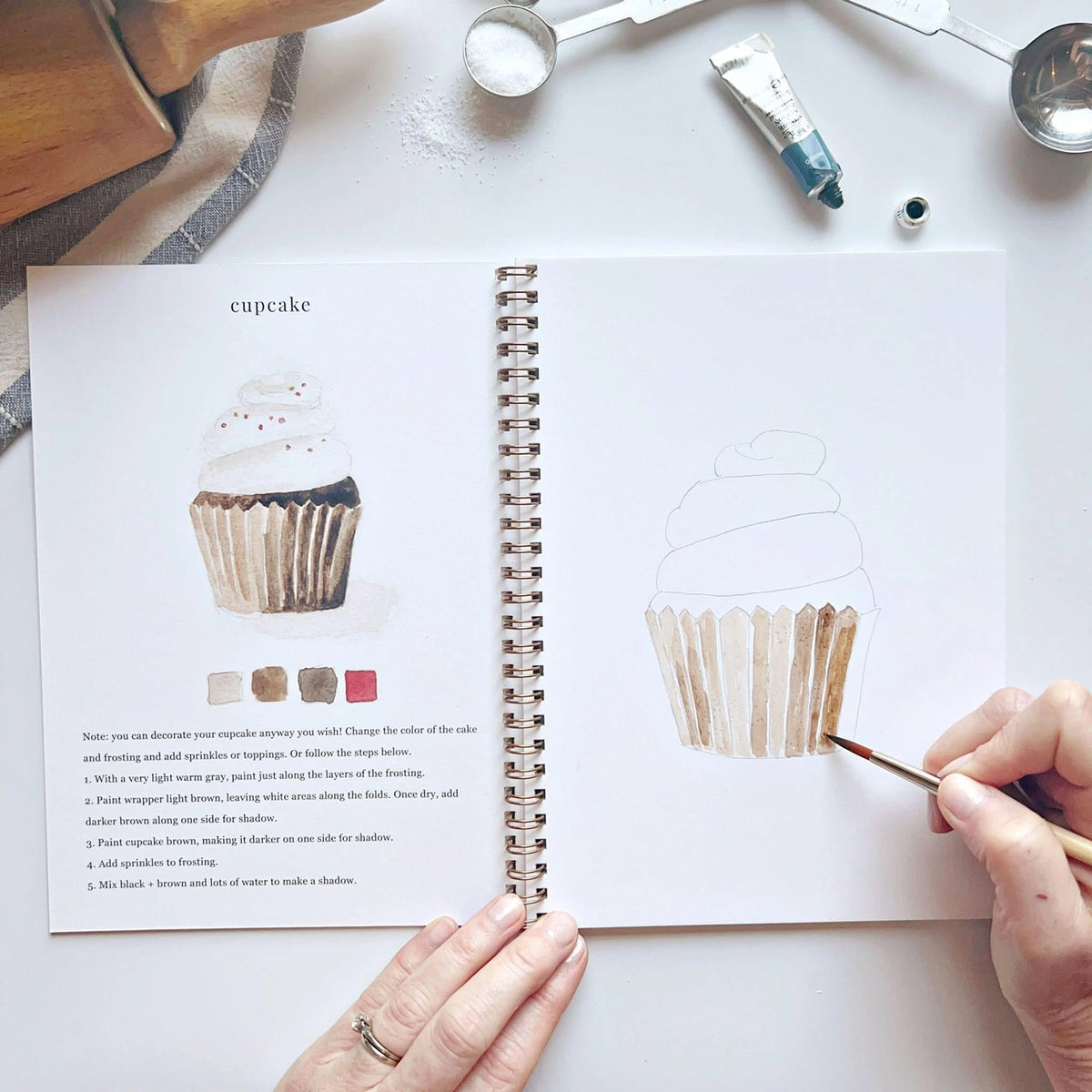 Baking Watercolor Workbook by Emily Lex Studio