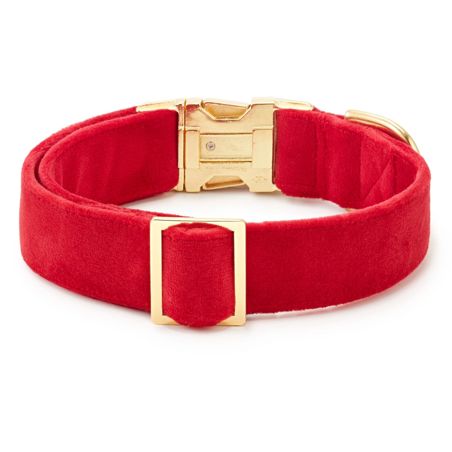 Cranberry Velvet Dog Collar by The Foggy Dog