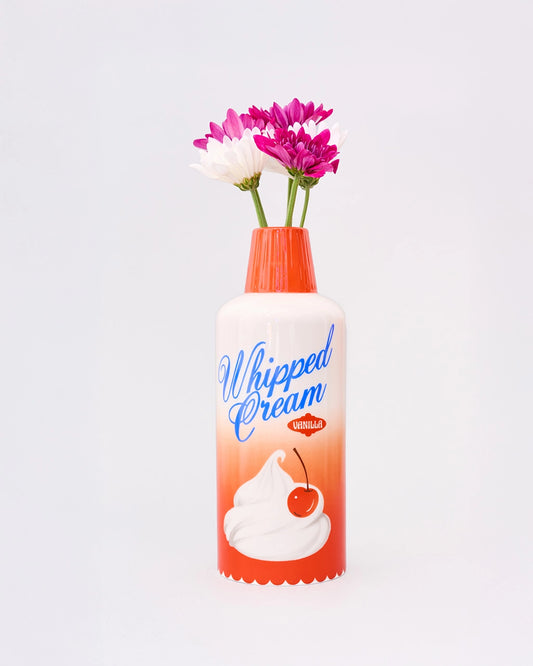 Whipped Cream Can Ceramic Vase