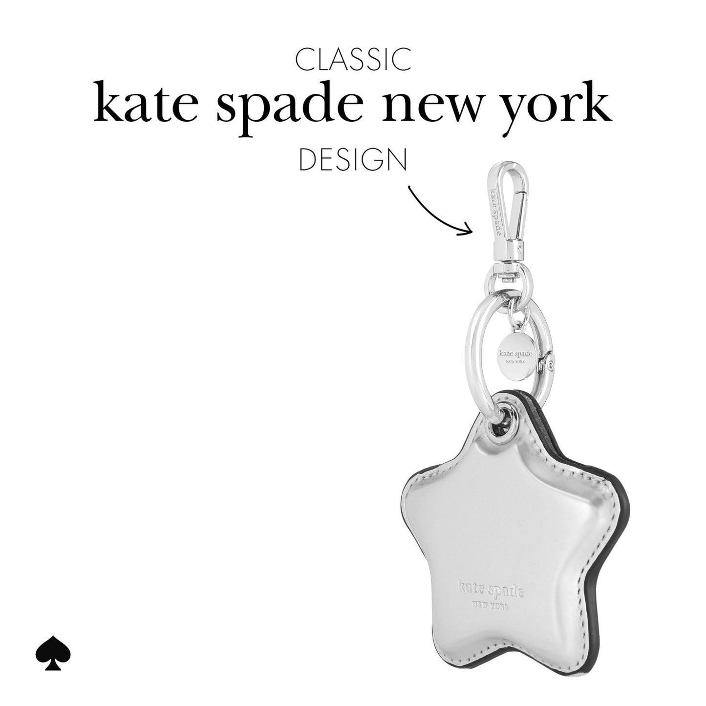 Kate Spade New York Star Charm AirTag Keychain