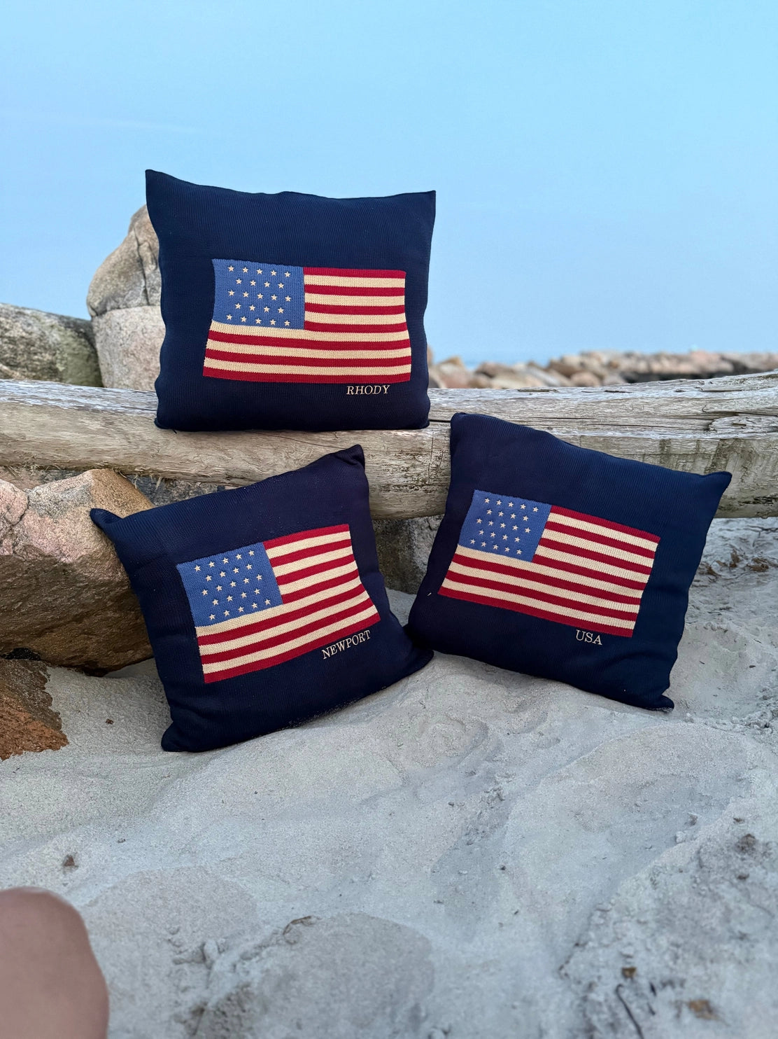 Nantucket Flag Throw Pillow