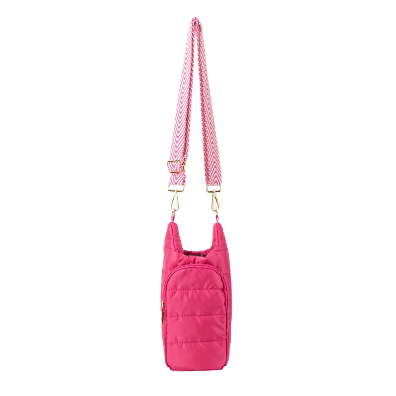 The Capri Tumbler Carrier Crossbody - Barbie Pink