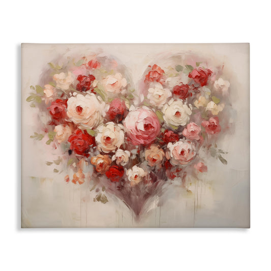 Roses Heart Wall Art 30"x40"