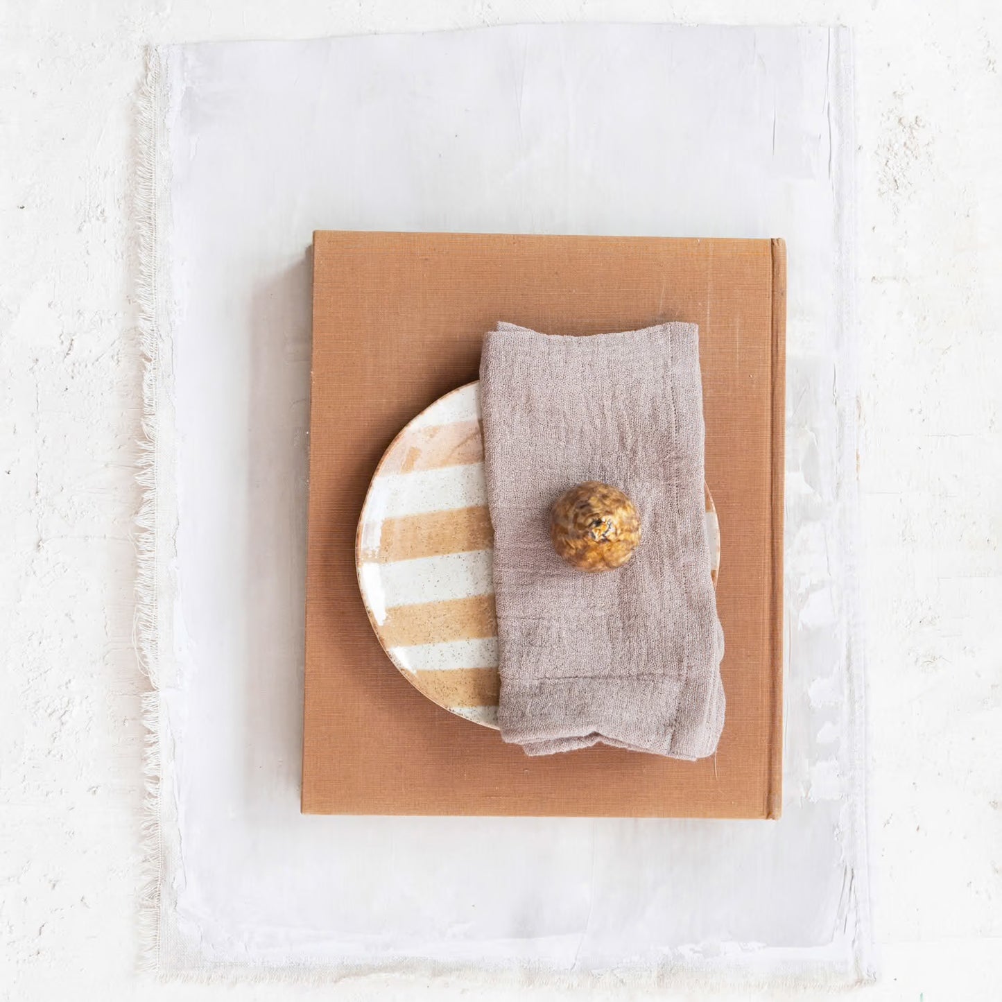 Stoneware Fig w/ Brown Reactive Glaze