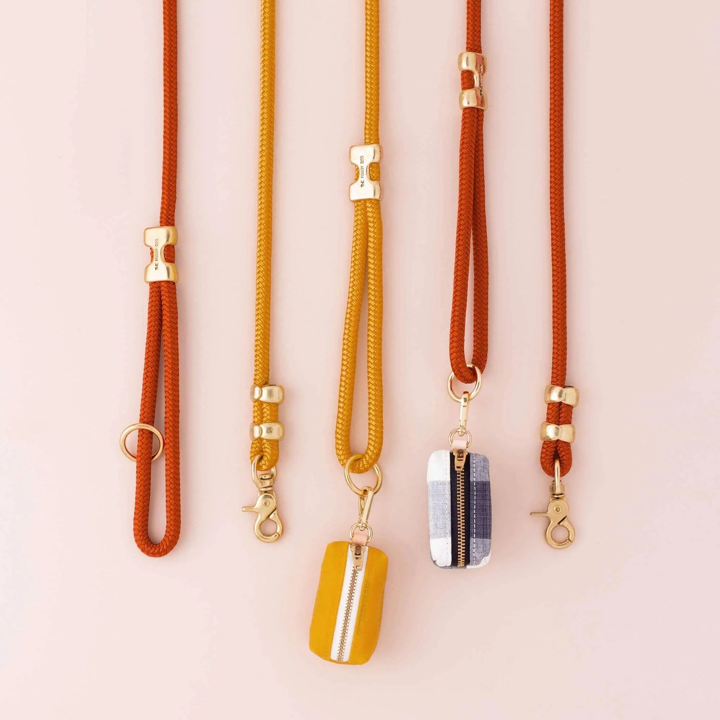 Goldenrod Marine Rope Dog Leash by The Foggy Dog