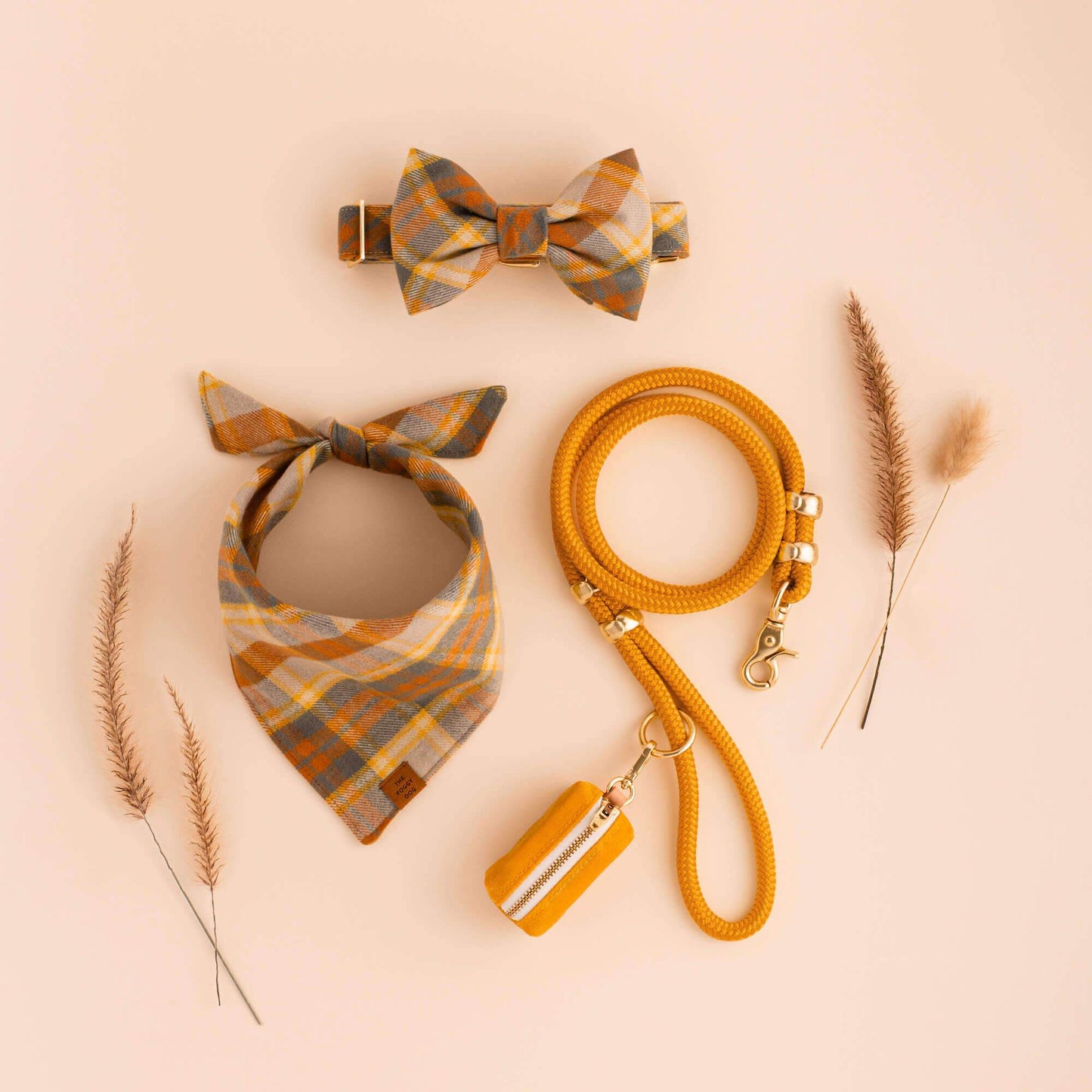 Goldenrod Marine Rope Dog Leash by The Foggy Dog