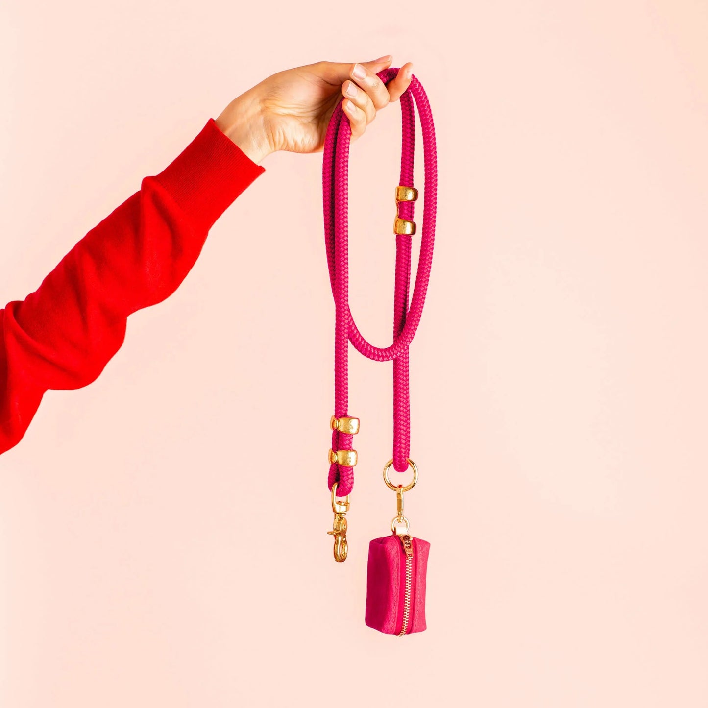 Hot Pink Marine Rope Dog Leash by The Foggy Dog