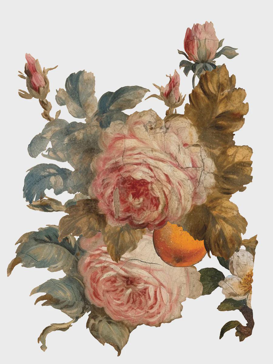 Joie Des Roses IOD Transfer 12x16 Pad by Iron Orchid Designs