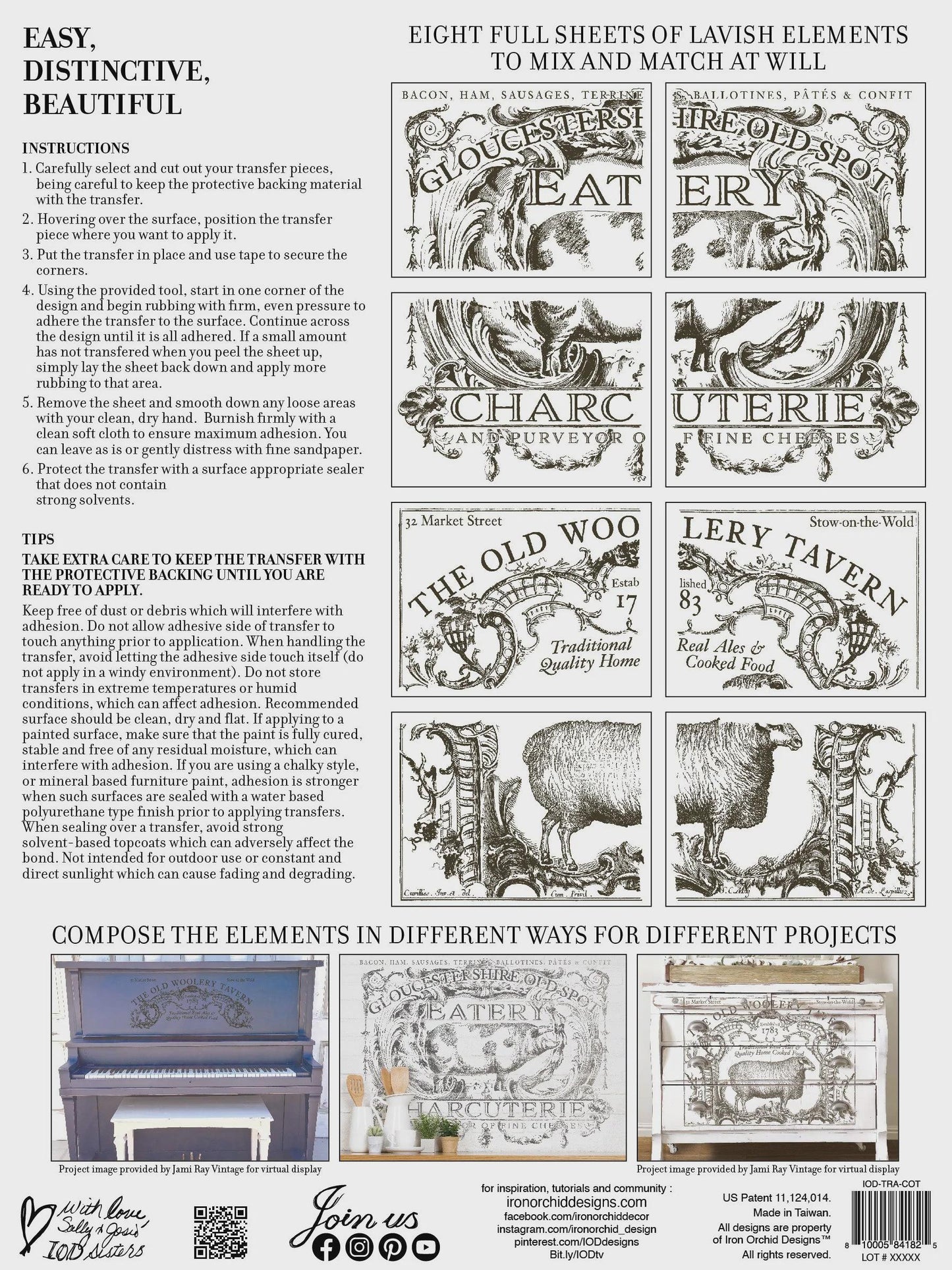 Cotswolds IOD Transfer 12x16 Pad by Iron Orchid Designs