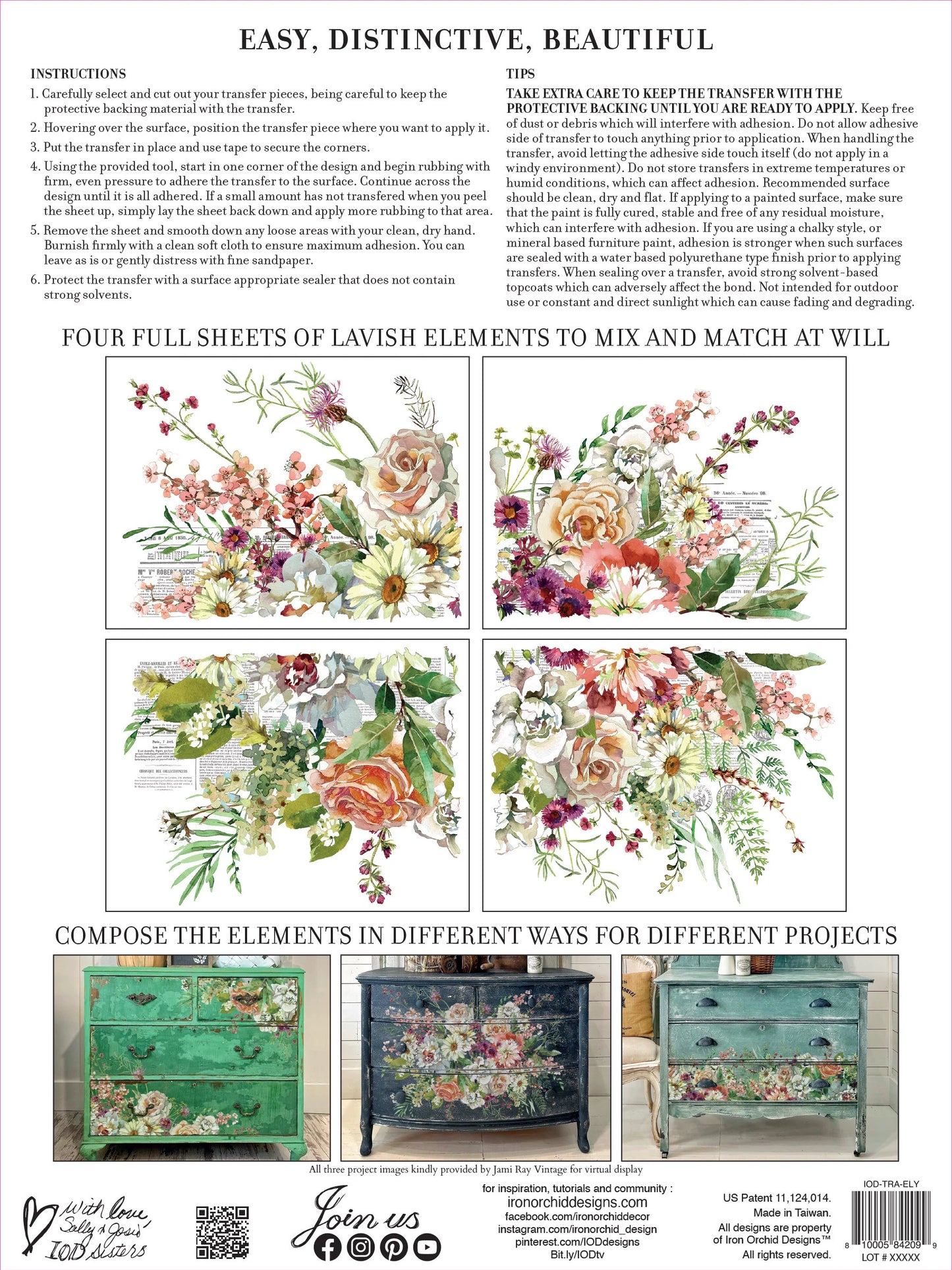 Elysium IOD Transfer 12x16 Pad by Iron Orchid Designs