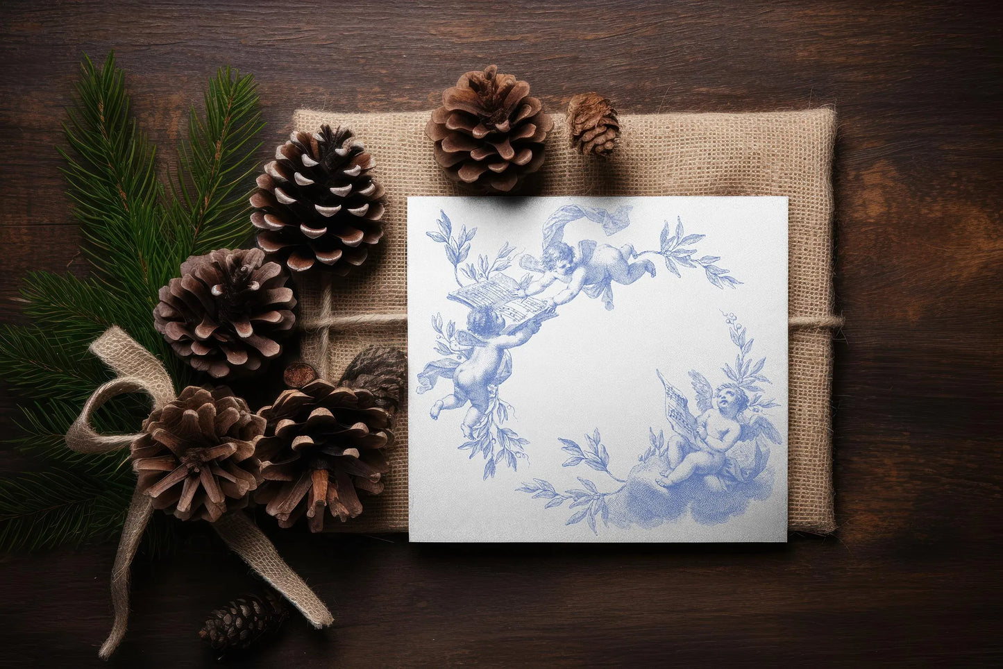 Classical Christmas 12x12 IOD Decor Stamp by Iron Orchid Designs