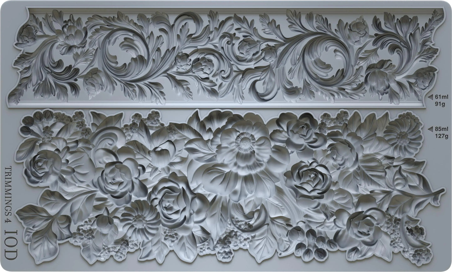 Trimmings 4 6x10 IOD Mould by Iron Orchid Designs