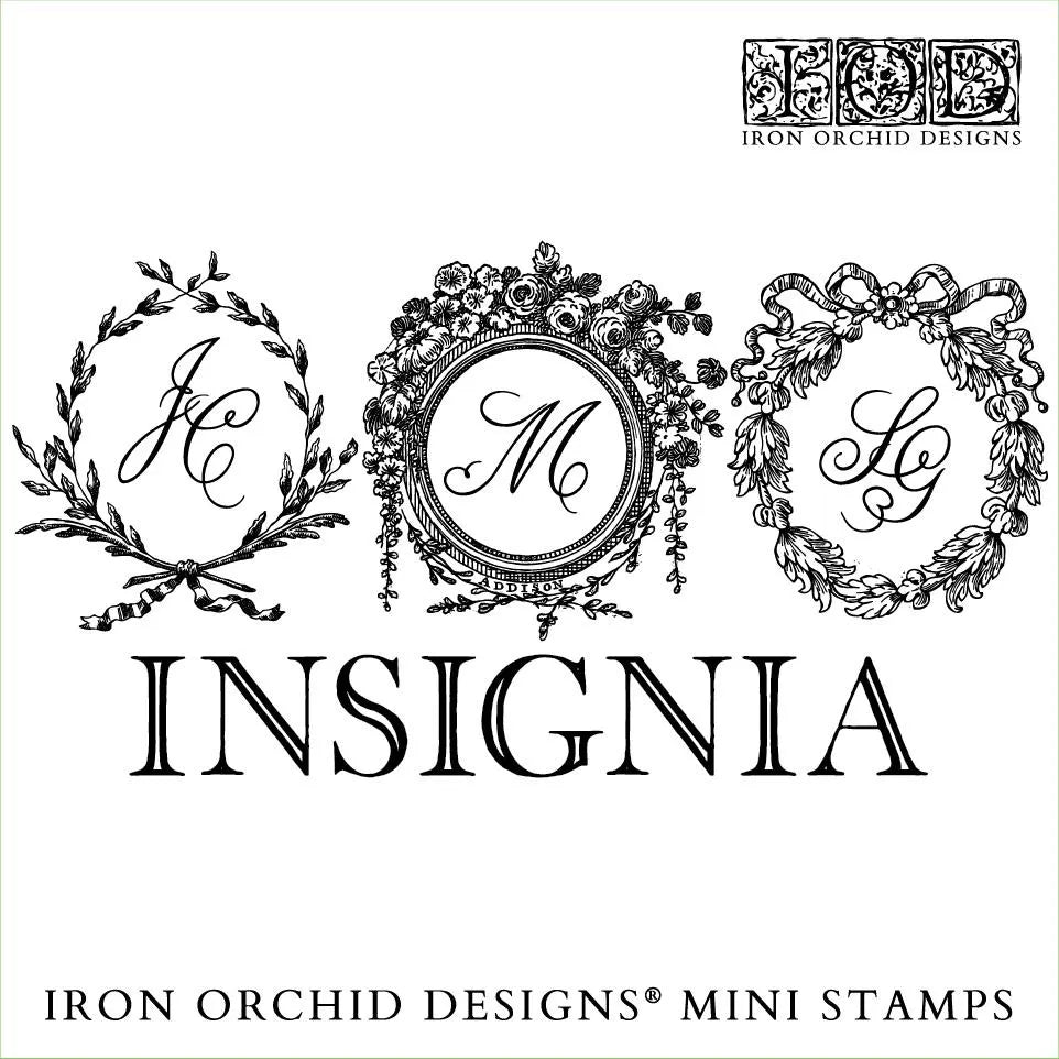 Insignia 6x6 IOD Decor Stamp by Iron Orchid Designs