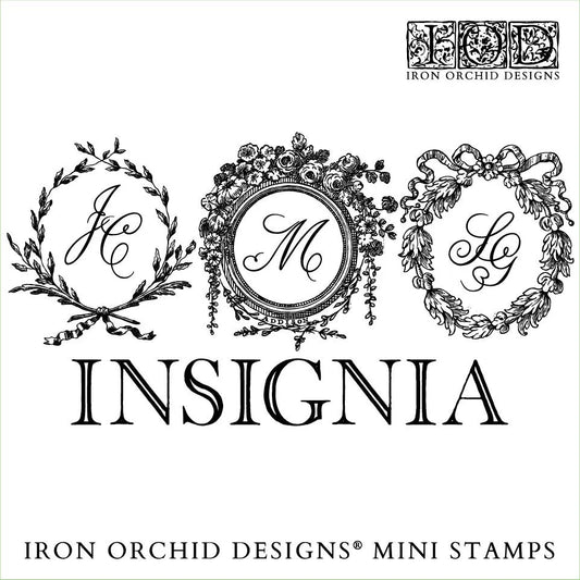 Insignia 6x6 IOD Decor Stamp by Iron Orchid Designs