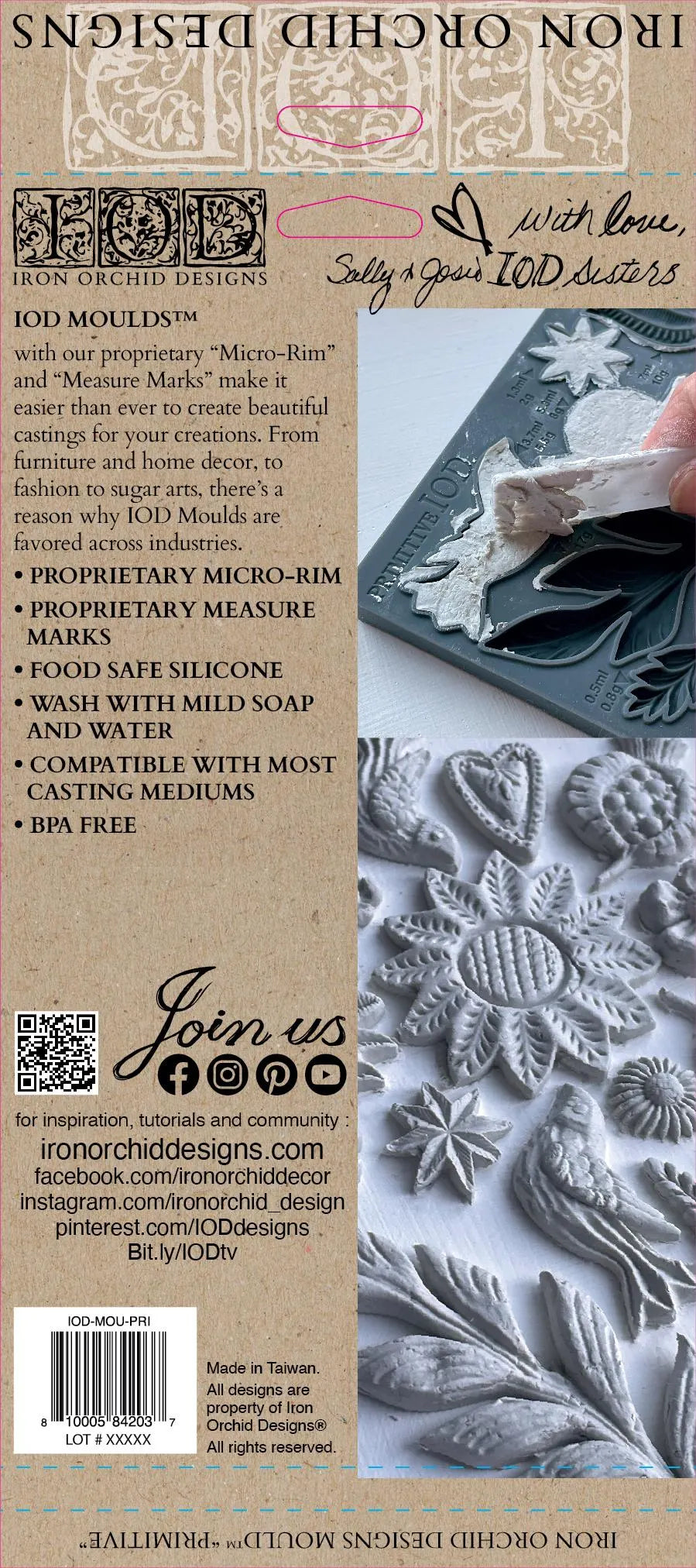Primitive 6x10 IOD Mould by Iron Orchid Designs