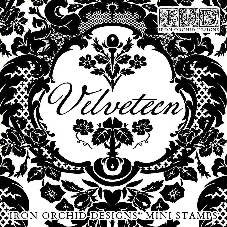 Velveteen 6x6 IOD Decor Stamp by Iron Orchid Designs
