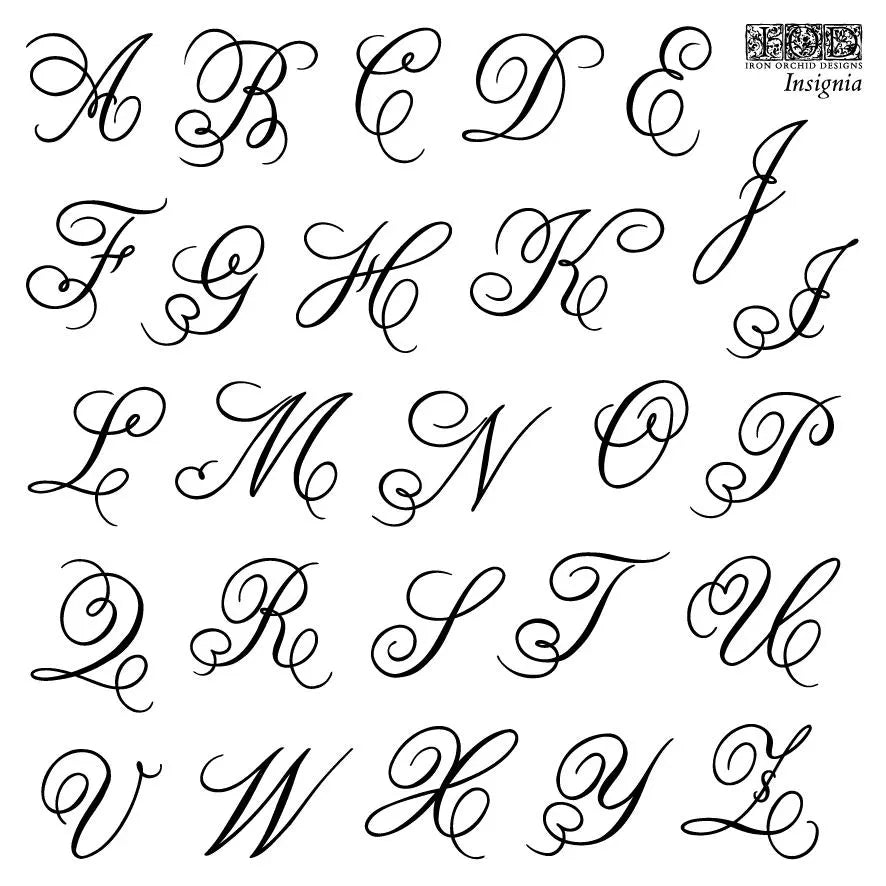 Insignia 6x6 IOD Decor Stamp by Iron Orchid Designs