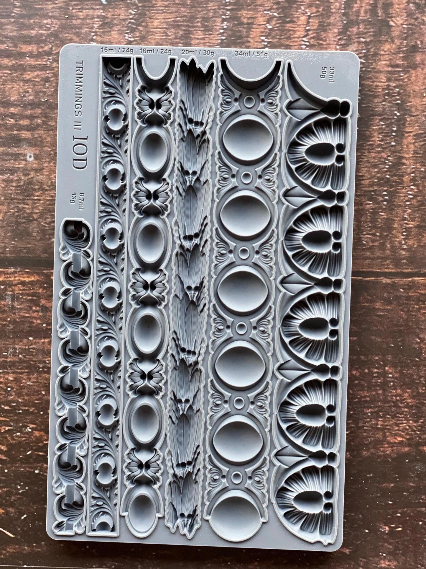 Trimmings 3 6x10 IOD Mould by Iron Orchid Designs