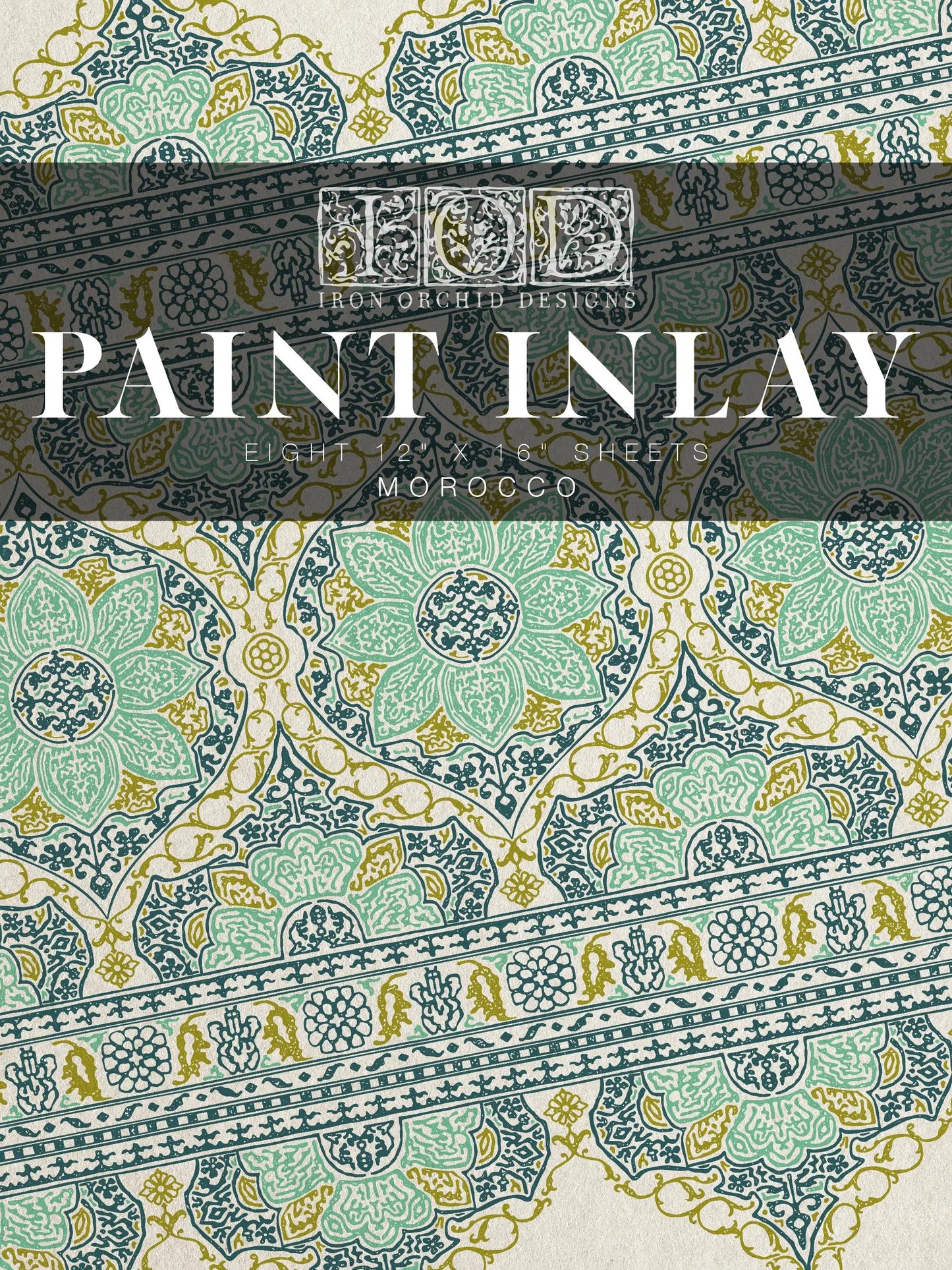 Morocco IOD Paint Inlay 12x16 Pad by Iron Orchid Designs