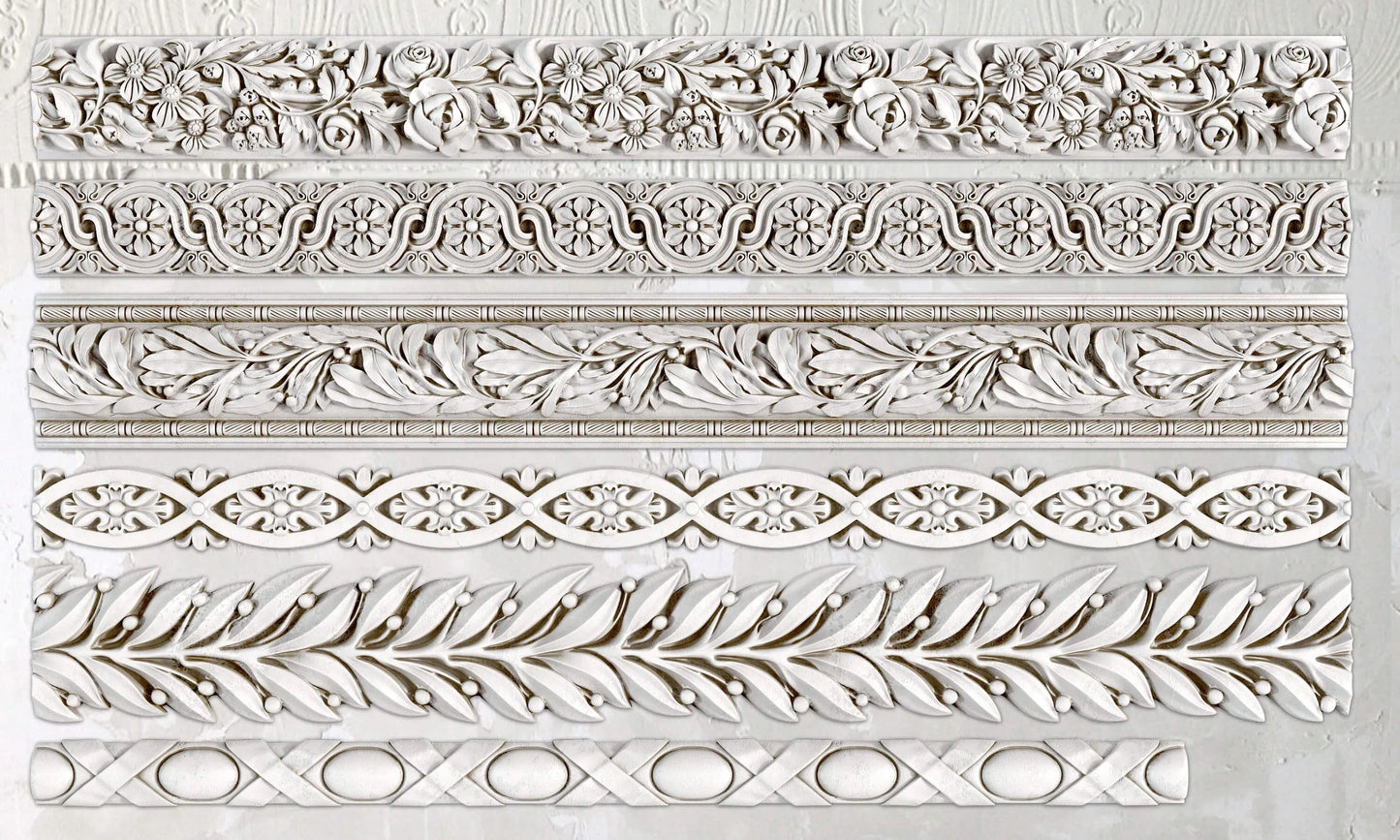 Trimmings 1 6x10 IOD Mould by Iron Orchid Designs