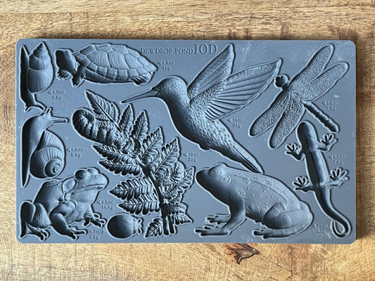 Dewdrop Pond 6x10 IOD Mould by Iron Orchid Designs