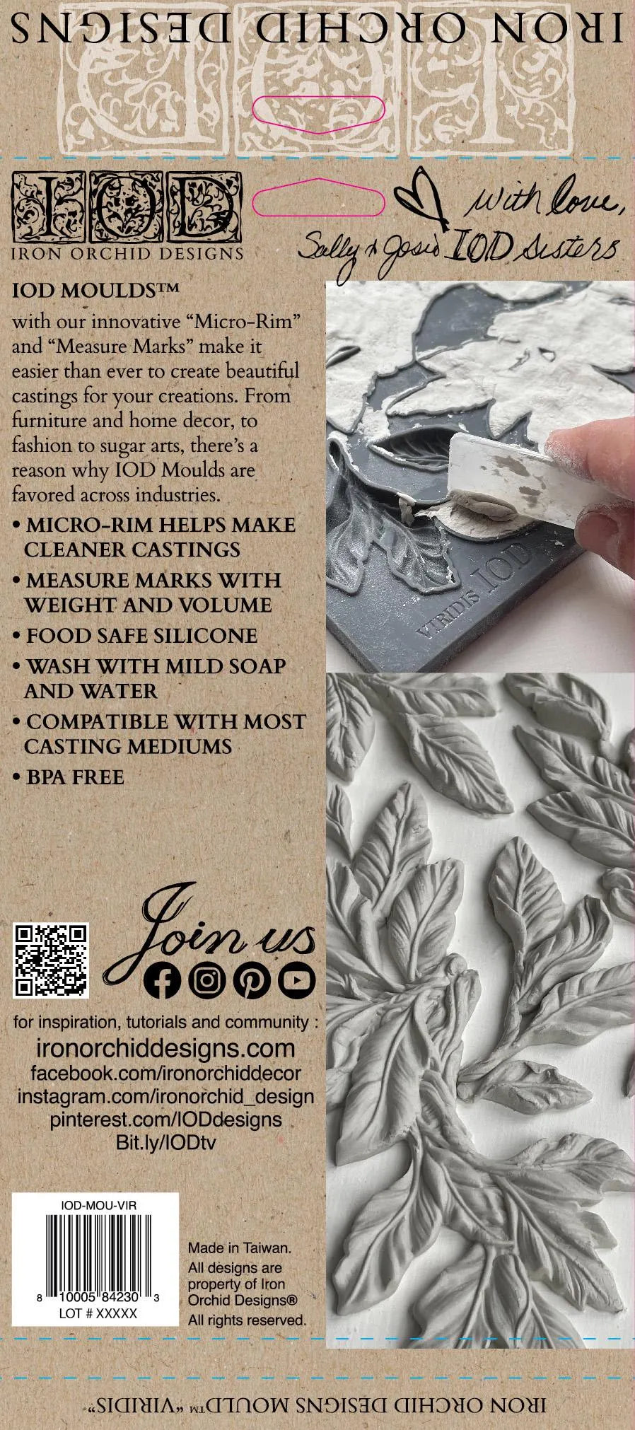 Viridis 6x10 IOD Mould by Iron Orchid Designs