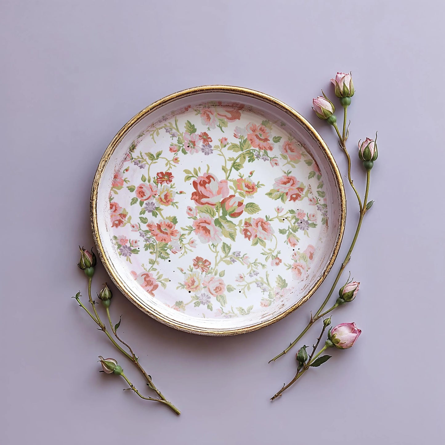 Ditsy Blooms IOD Paint Inlay 12x16 Pad by Iron Orchid Designs