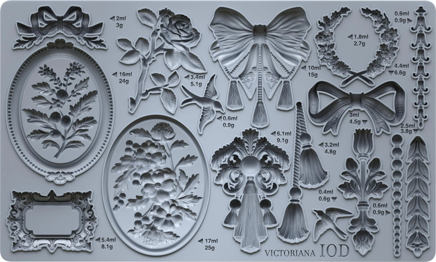 Victoriana 6x10 IOD Mould by Iron Orchid Designs