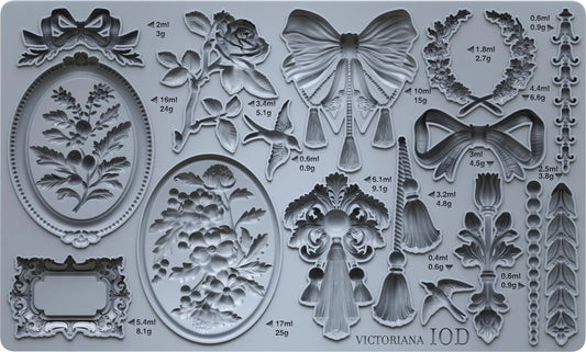 Victoriana 6x10 IOD Mould by Iron Orchid Designs