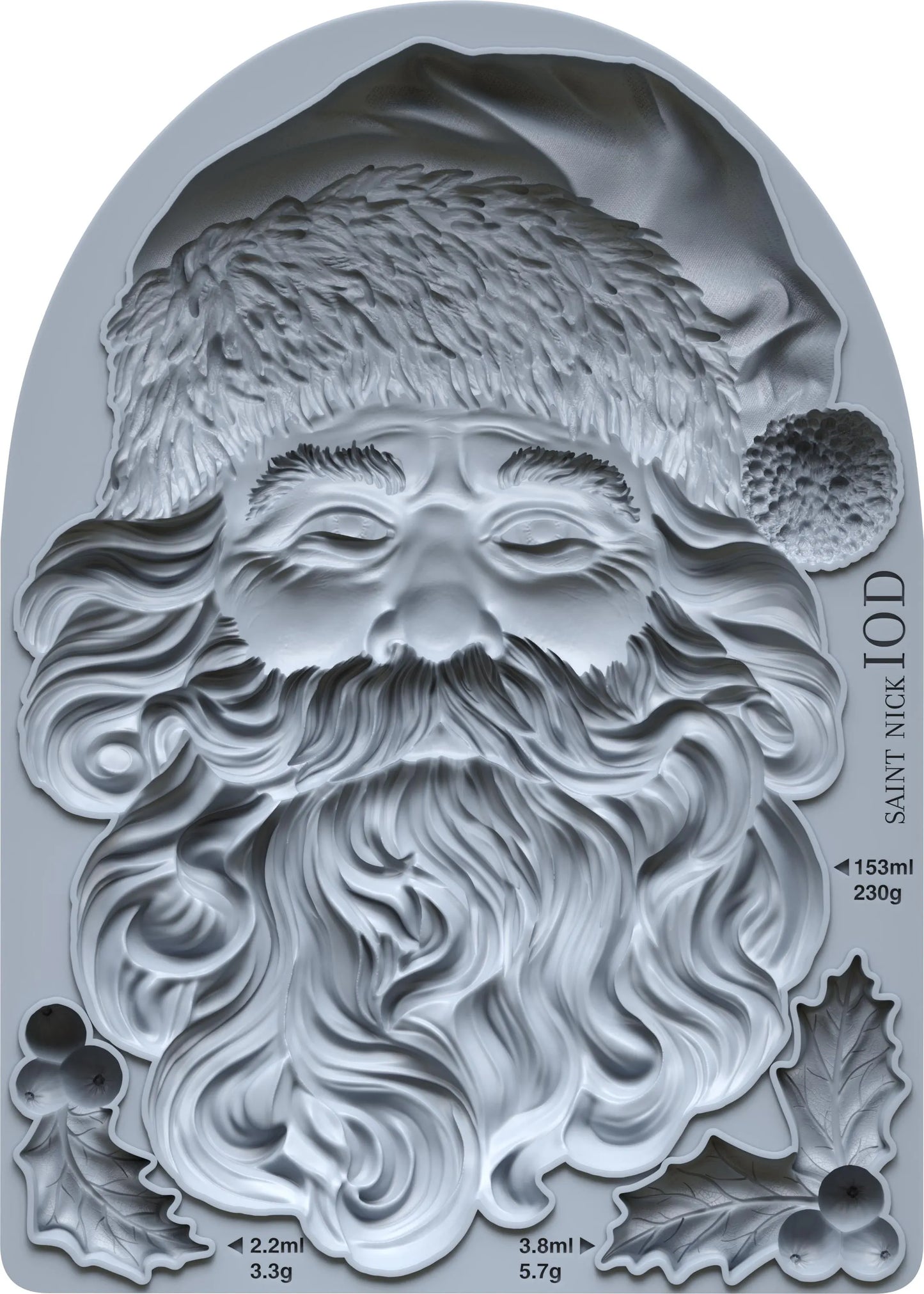 Saint Nick 5x7 IOD Mould by Iron Orchid Designs