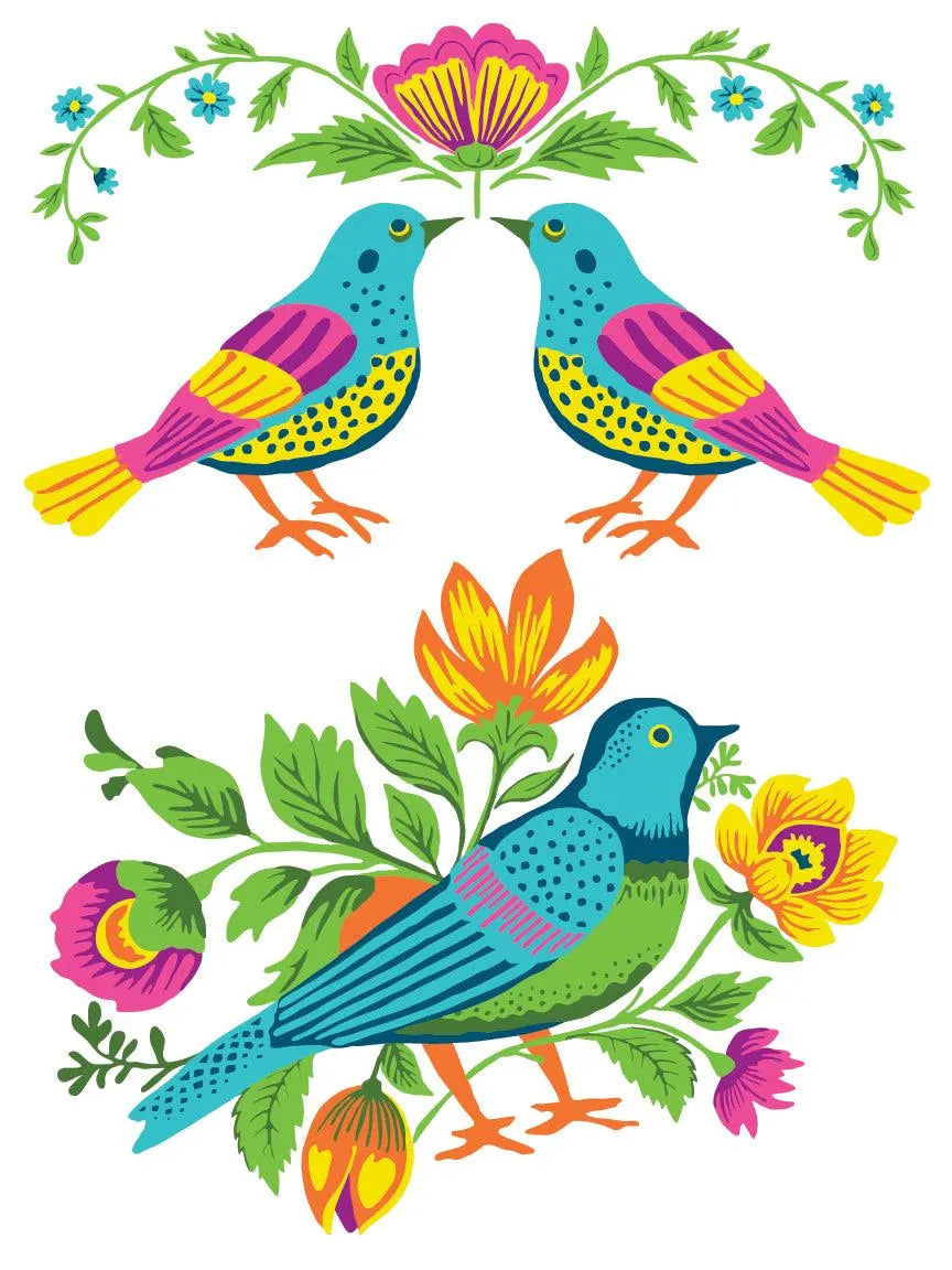 Vida Flora IOD Paint Inlay 12x16 Pad by Iron Orchid Designs