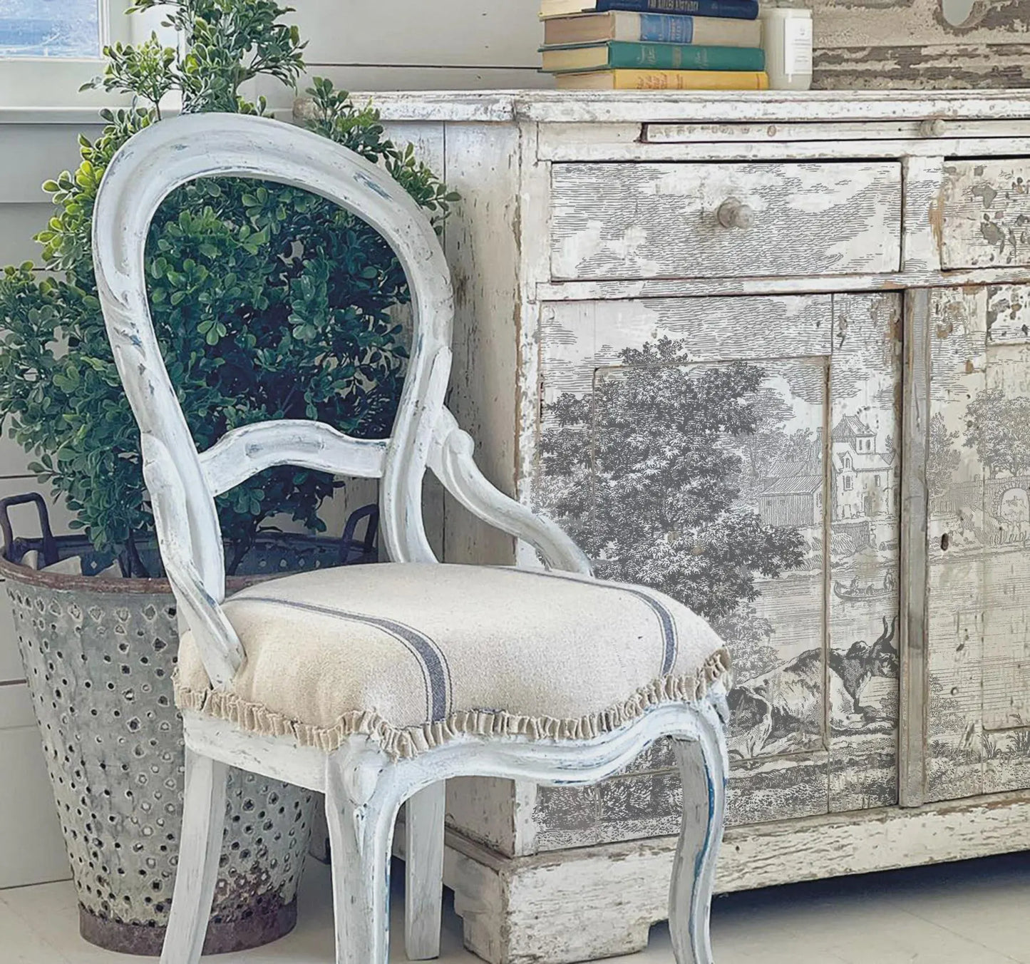 Summer Villa IOD Paint Inlay 12x16 Pad by Iron Orchid Designs