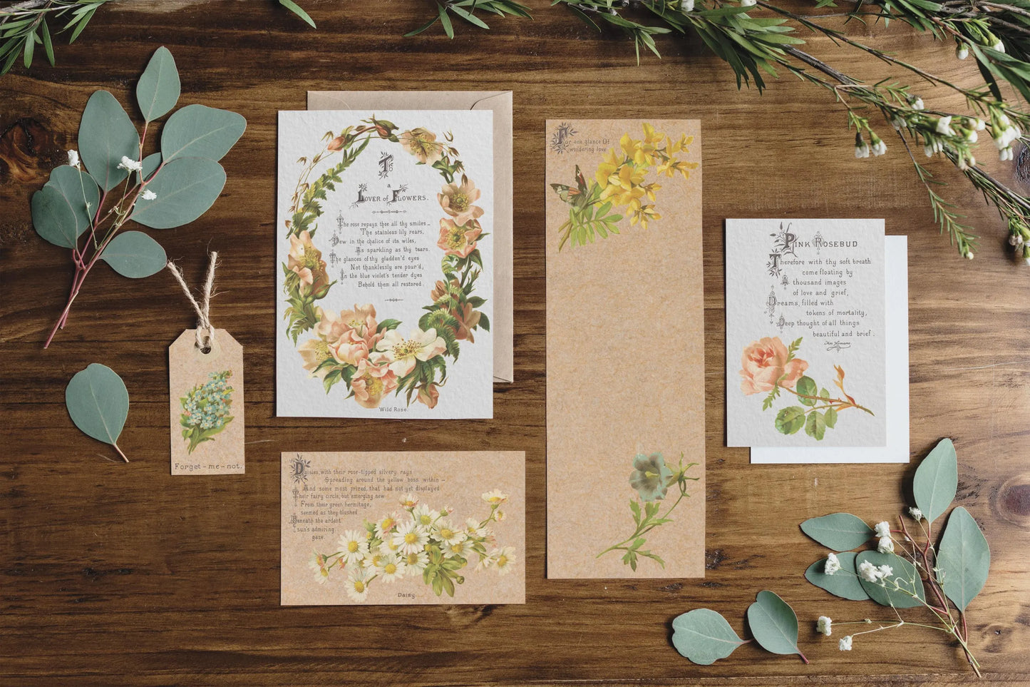 Lover of Flowers IOD Transfer 8x12 Pad by Iron Orchid Design