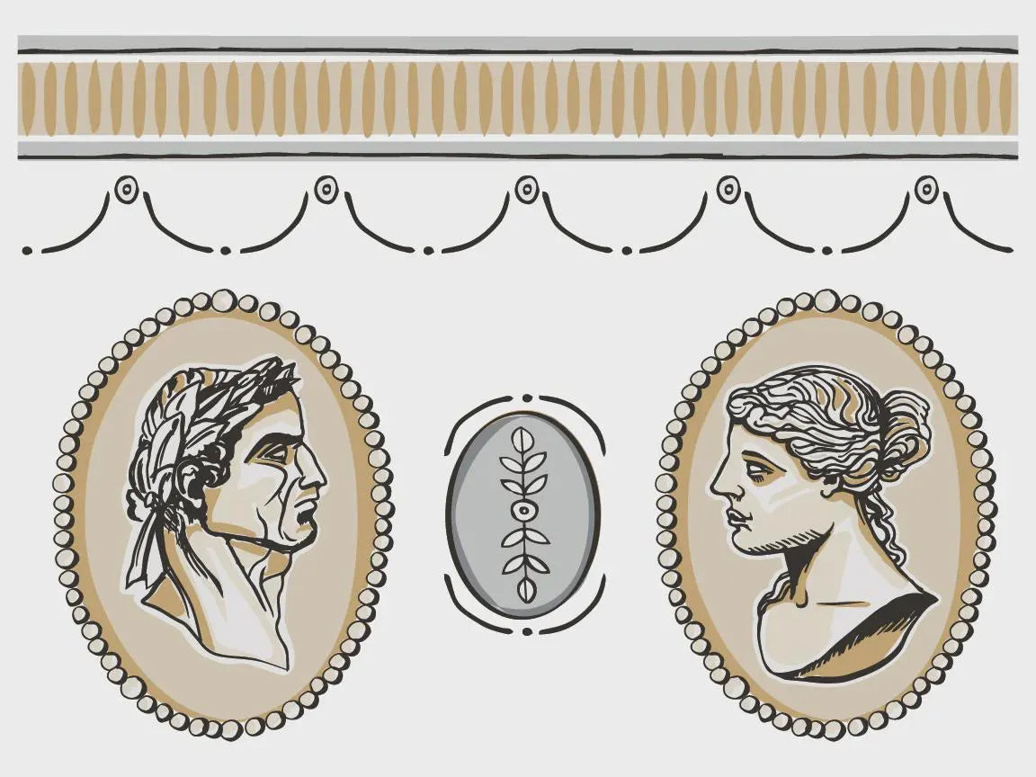 Classical Cameo IOD Paint Inlay 12x16 Pad by Iron Orchid Designs