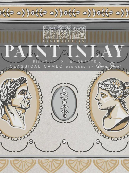 Classical Cameo IOD Paint Inlay 12x16 Pad by Iron Orchid Designs