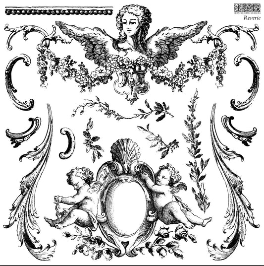 Reverie 12x12 IOD Decor Stamp by Iron Orchid Designs (Retired!)