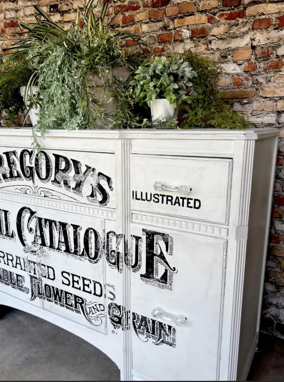 Gregory's Catalogue IOD Paint Inlay 12x16 Pad by Iron Orchid Designs (Retired!)