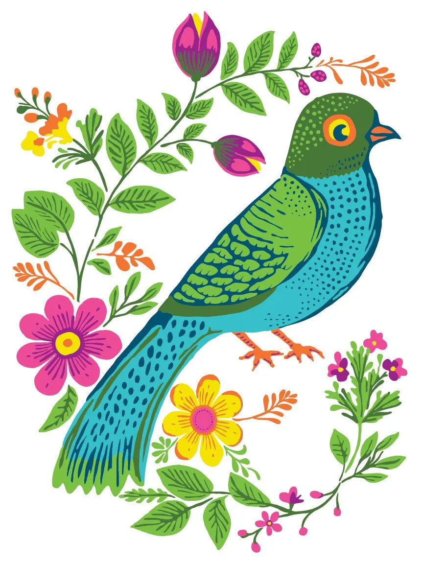 Vida Flora IOD Paint Inlay 12x16 Pad by Iron Orchid Designs