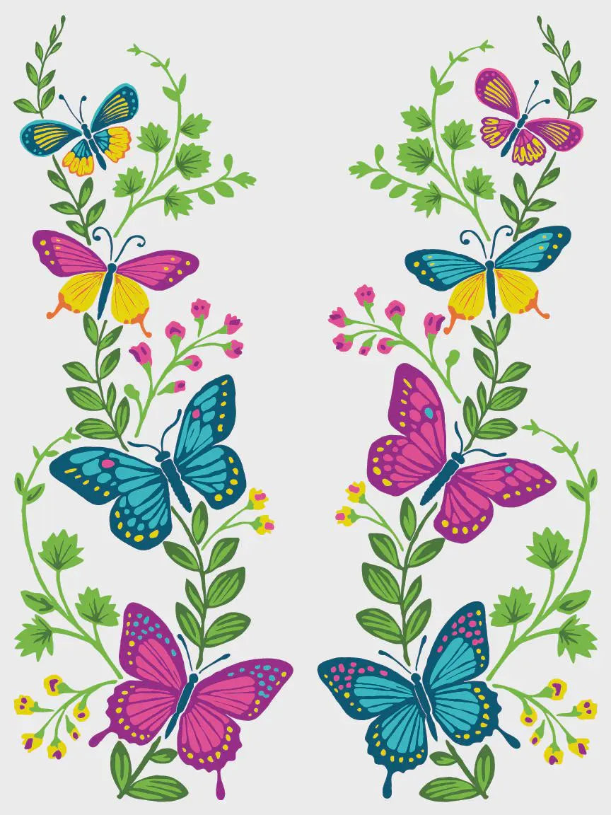 Vida Flora IOD Paint Inlay 12x16 Pad by Iron Orchid Designs