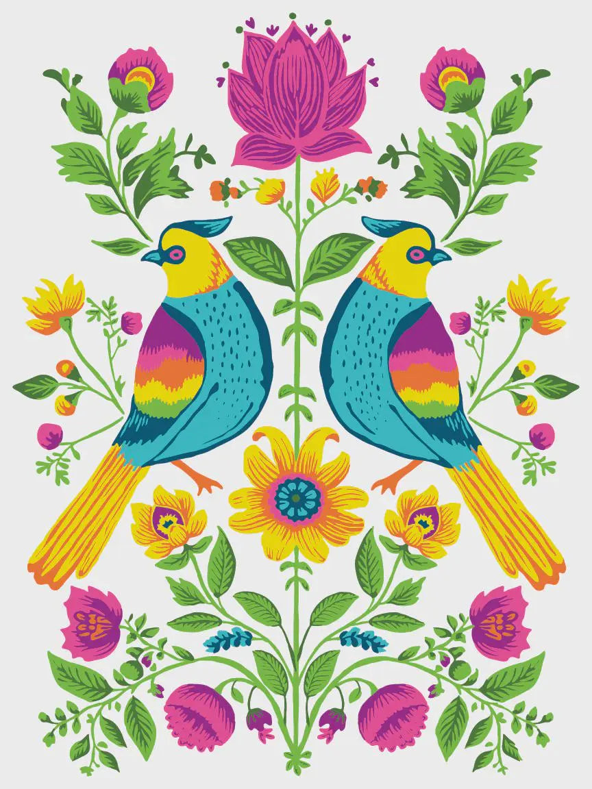 Vida Flora IOD Paint Inlay 12x16 Pad by Iron Orchid Designs