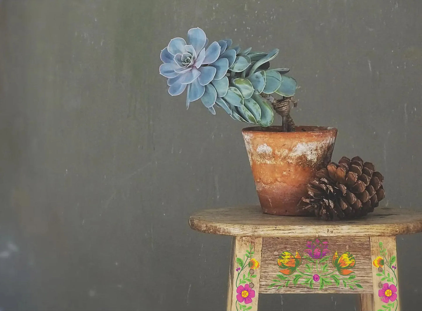 Vida Flora IOD Paint Inlay 12x16 Pad by Iron Orchid Designs