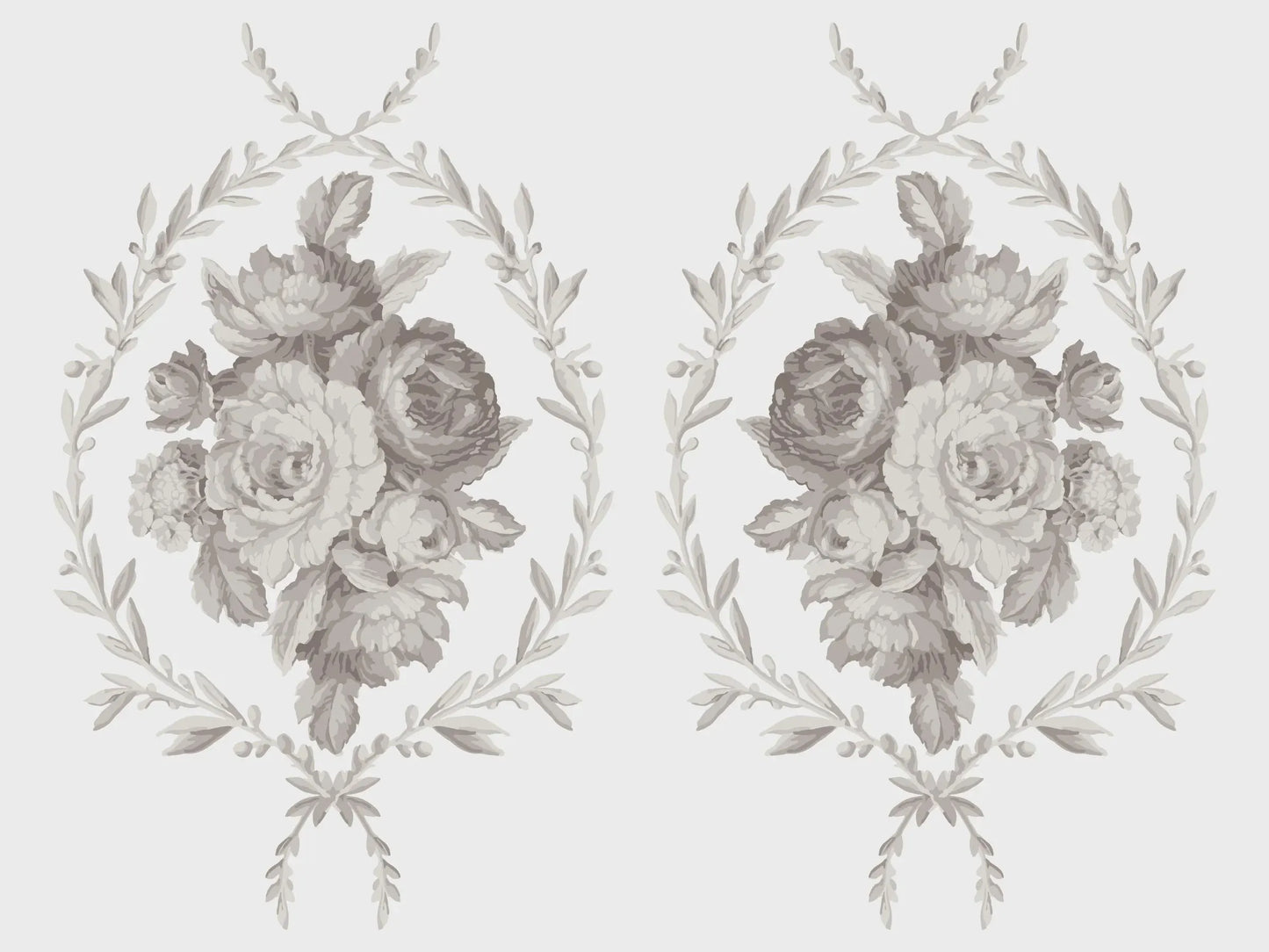 Trompe l'oeil Laurel IOD Paint Inlay 12x16 Pad by Iron Orchid Designs