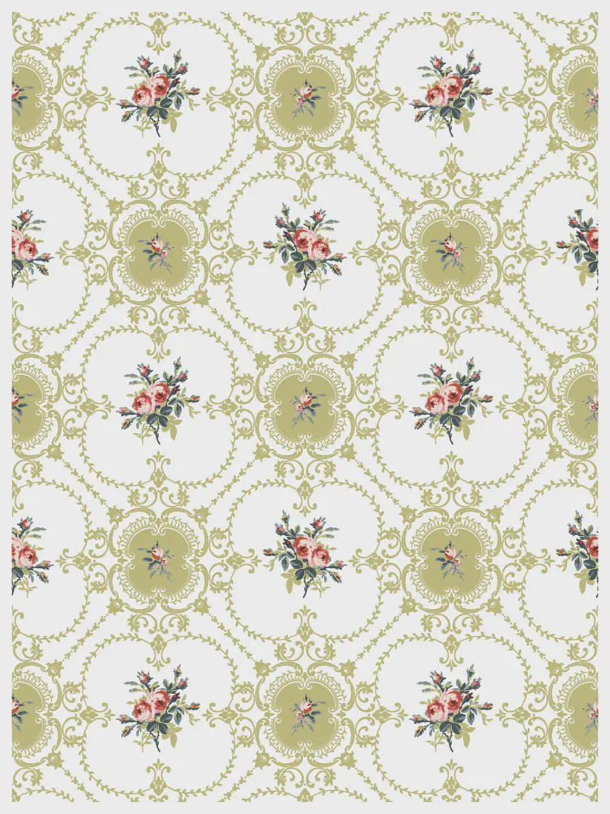 Lattice Rose IOD Paint Inlay 12x16 Pad by Iron Orchid Designs