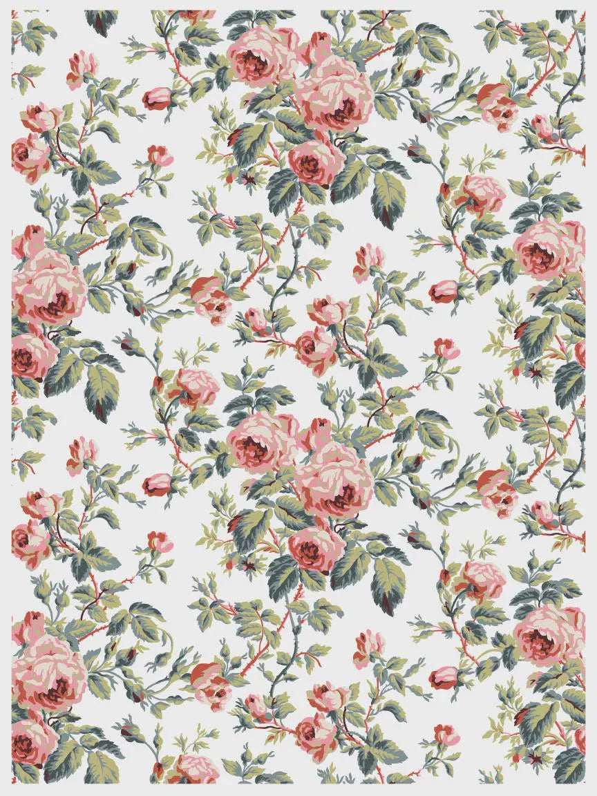 Lattice Rose IOD Paint Inlay 12x16 Pad by Iron Orchid Designs