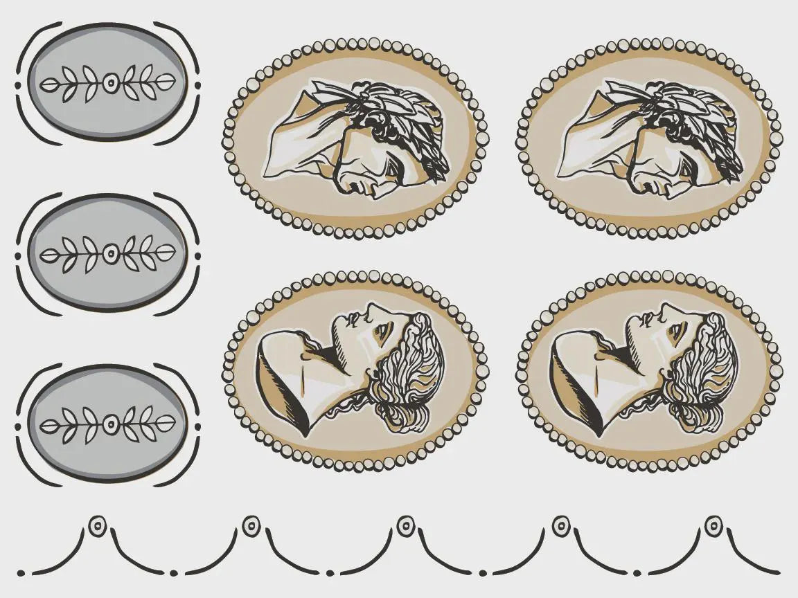 Classical Cameo IOD Paint Inlay 12x16 Pad by Iron Orchid Designs