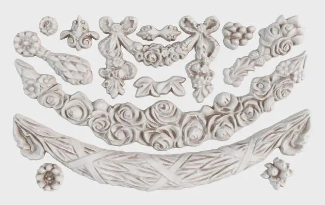 Swags 6x10 IOD Mould by Iron Orchid Designs