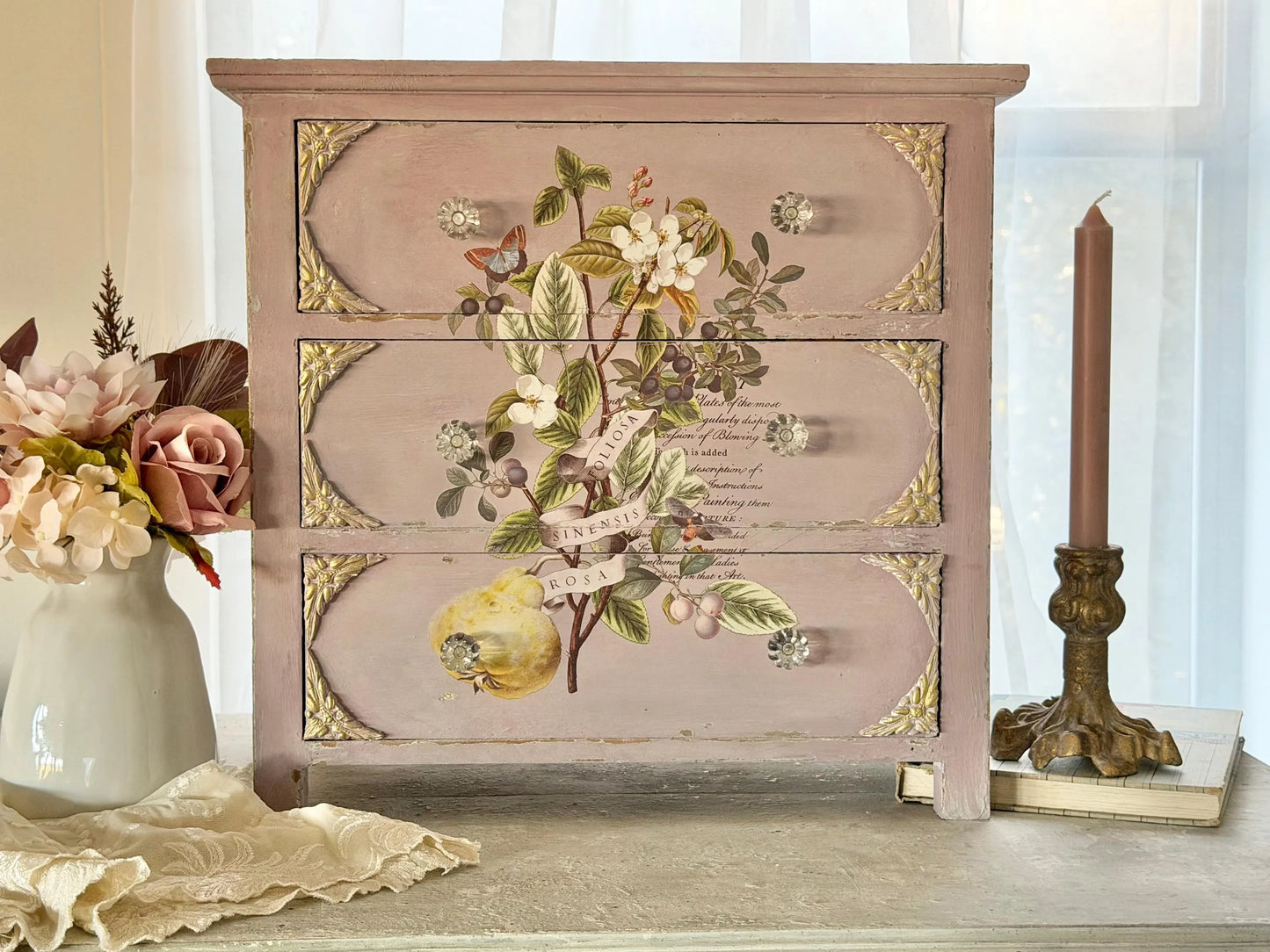 Clementine IOD Transfer 8x12 Pad by Iron Orchid Designs